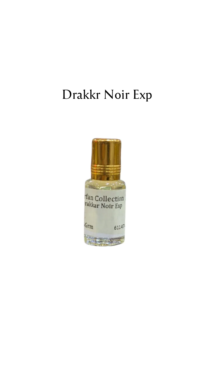 Concentrated Perfume Oil Attar  Drakkr Noir Exp French Guy Laroche Parfex 6ML
