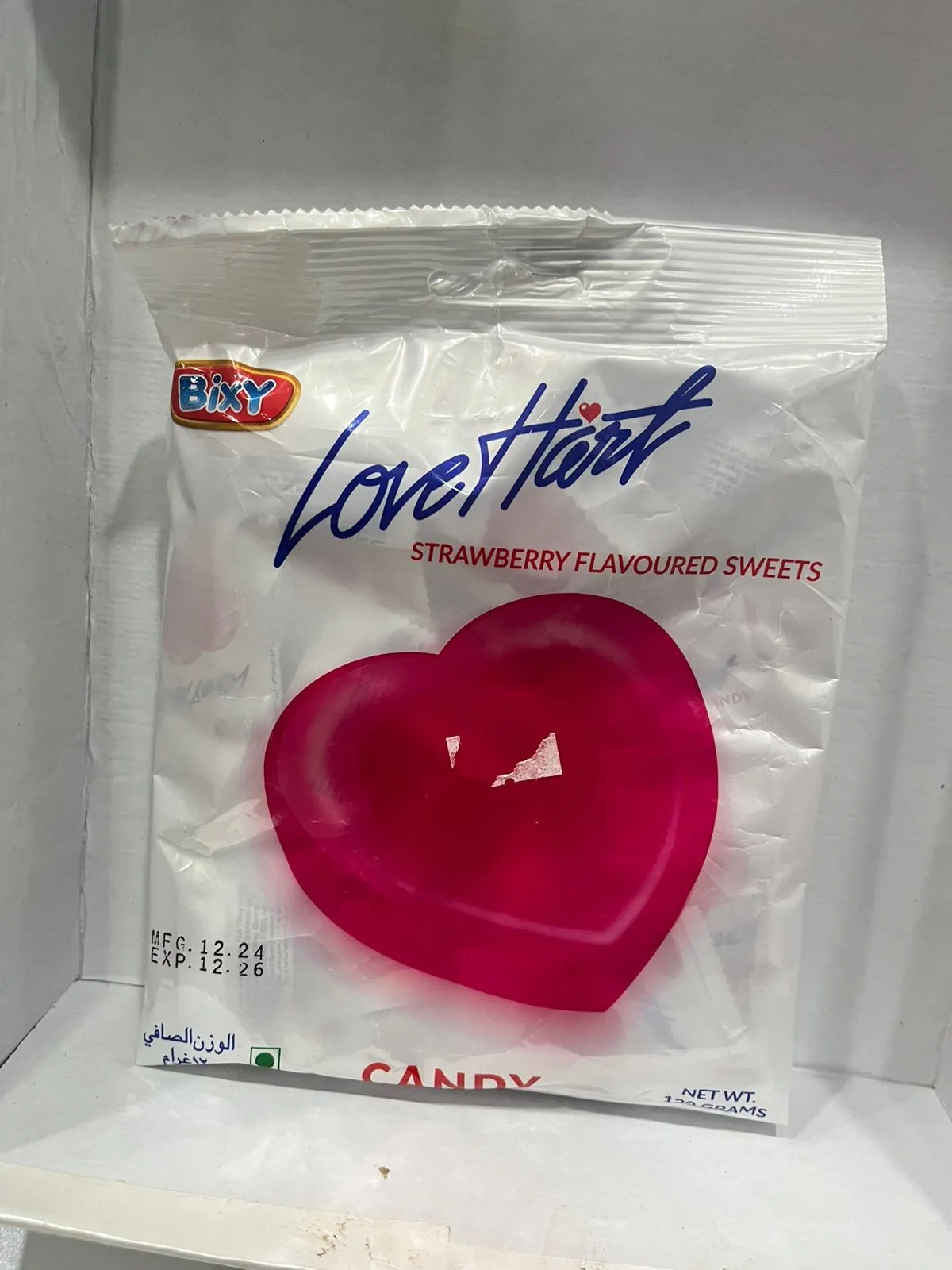 Bixy Love Heart Candy Strawberry 120G