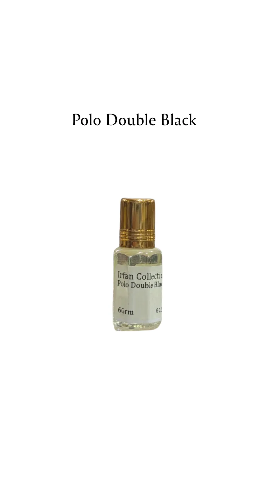 Concentrated Perfume Oil Attar Polo Double Black French Ralph Lauren Parfex 6ML