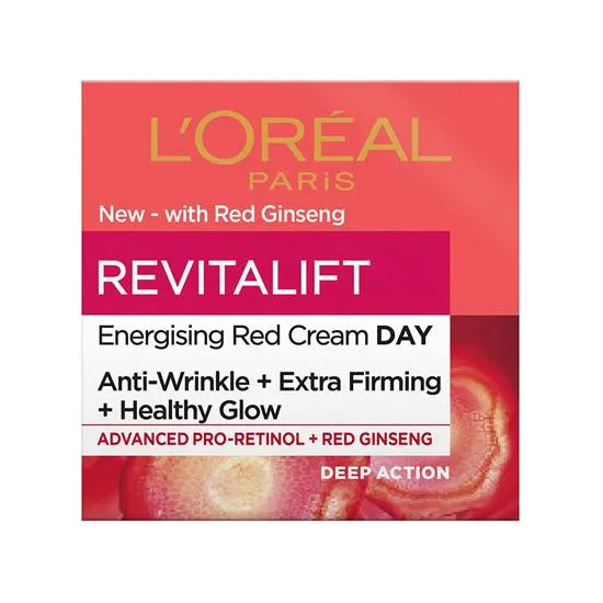 Loreal Cream Revitalift Energising Red Day 50Ml