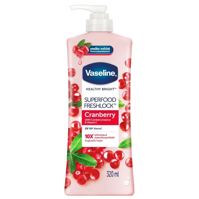 Vaseline Lotion Superfood Freshlock Cranberry 320ML