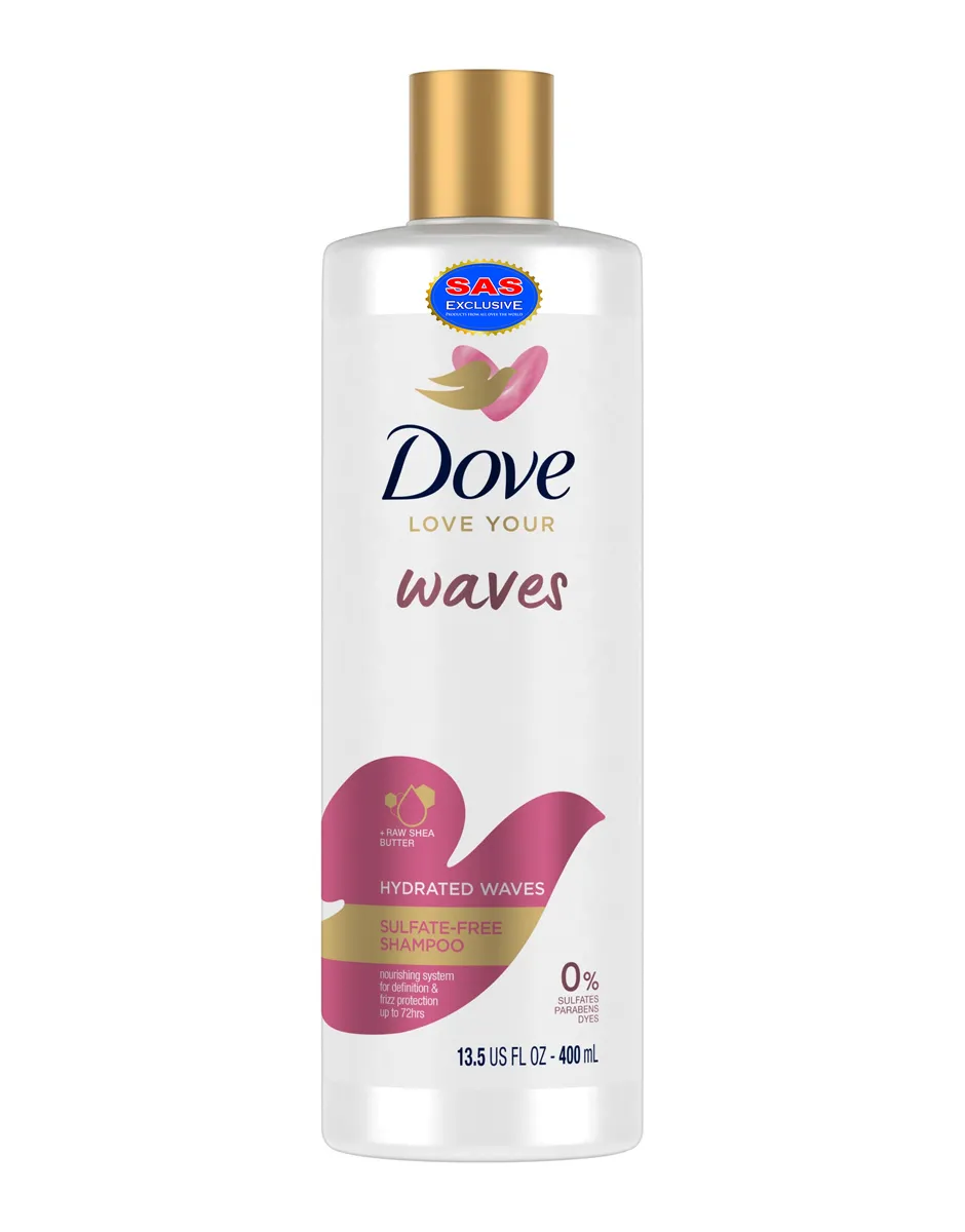 Dove Shampoo Sulphate Free Hydrated Waves 400ML