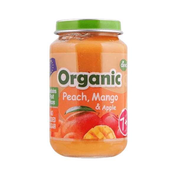 Deva Baby Food 7+ Peach Mango And Apple 200G