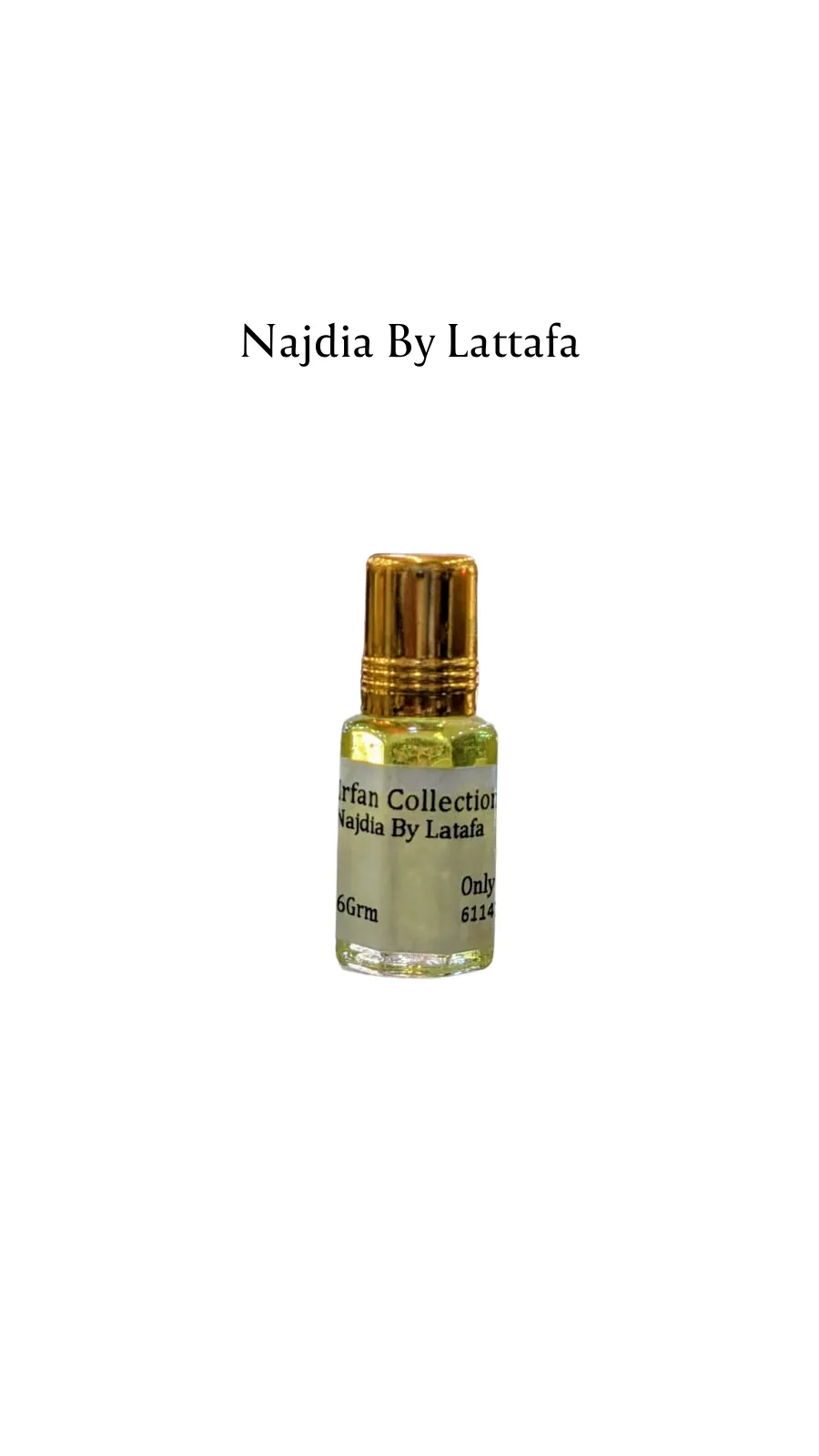 Concentrated Perfume Oil Attar Najdia By Lattafa Only Fragrance 6ML
