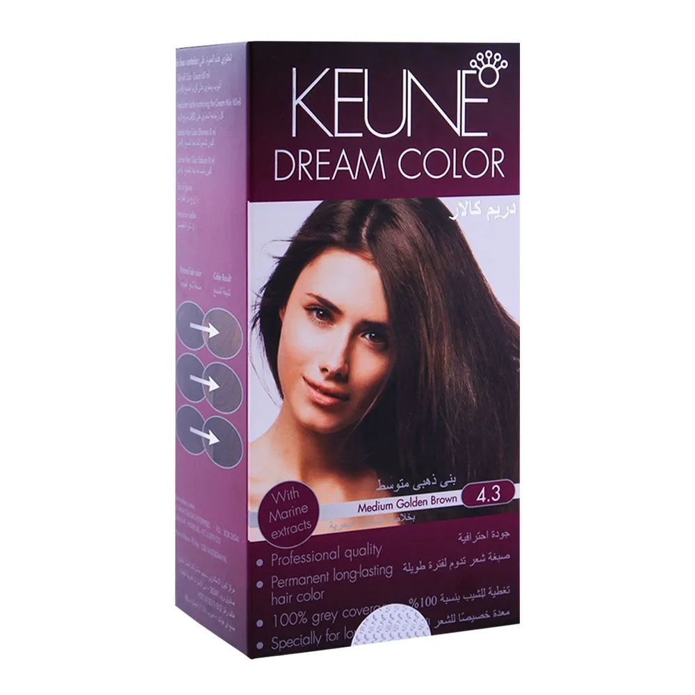 Keune Hair Color Tinta 4.3 Medium Golden Brown 60ML