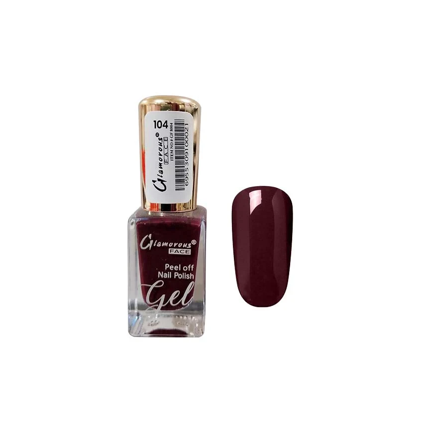 Glamorous Face Nail Polish 8004 Peel Off Gel 104