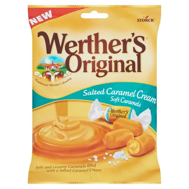 Storck Werthers Original Toffees Salted Caramel Cream 125G