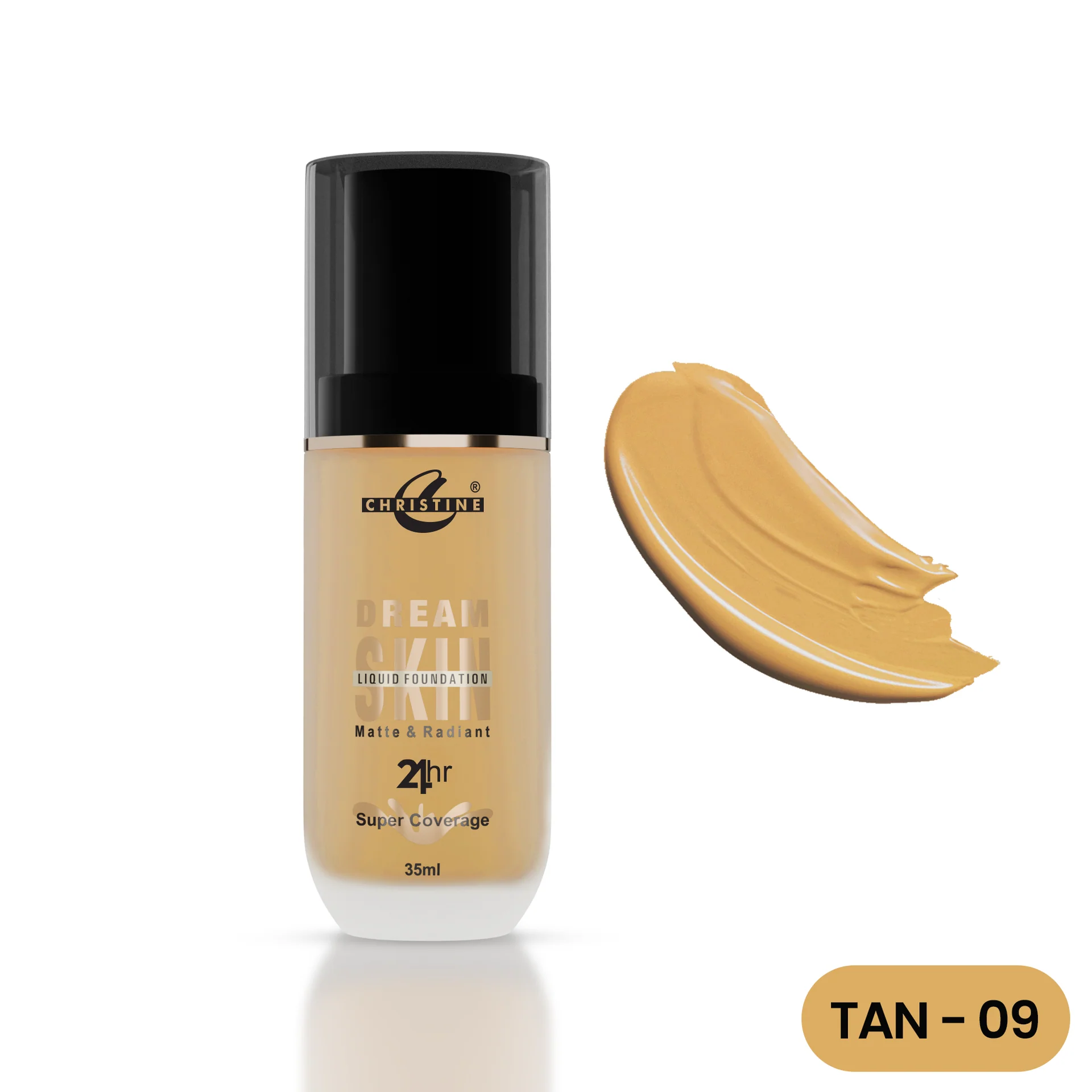 Christine Foundation Liquid Tan 09 21Hr 35ML