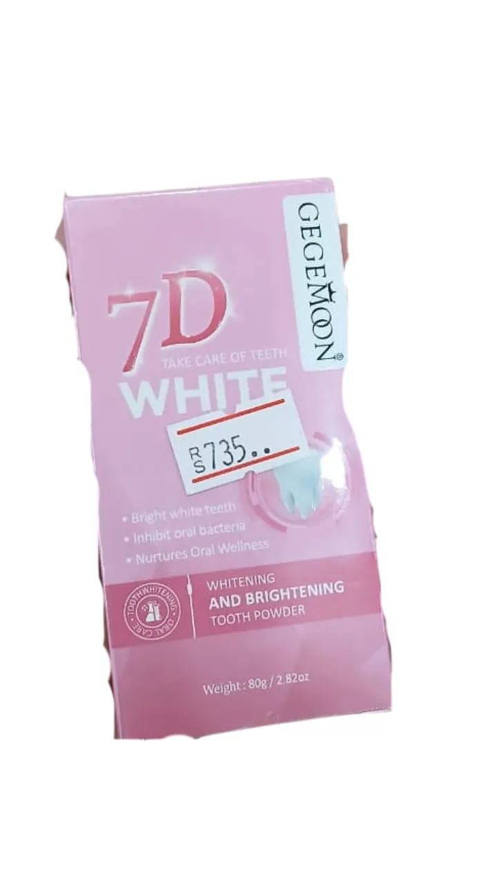 Gegemoon Tooth Powder 7D White 80g GM-1276