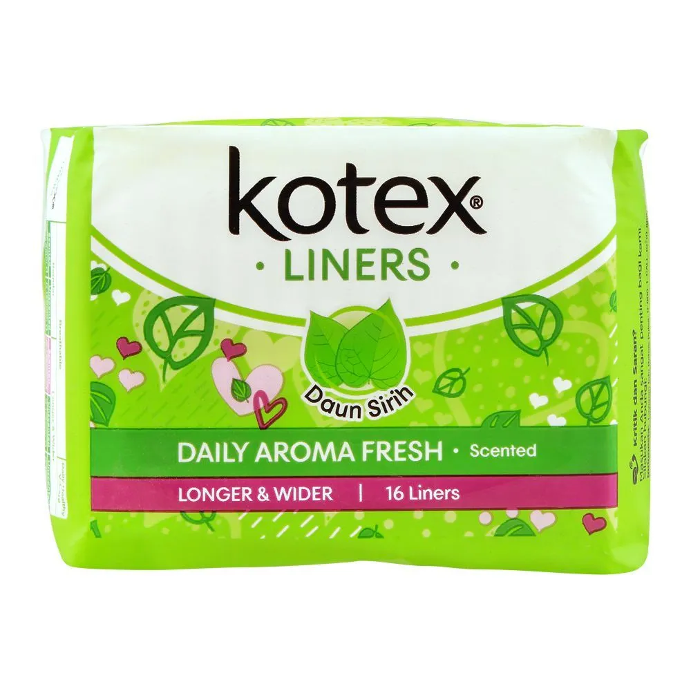 Kotex Ladies Pads Liners Daily Fresh Regular Daun Sirih 40PCS