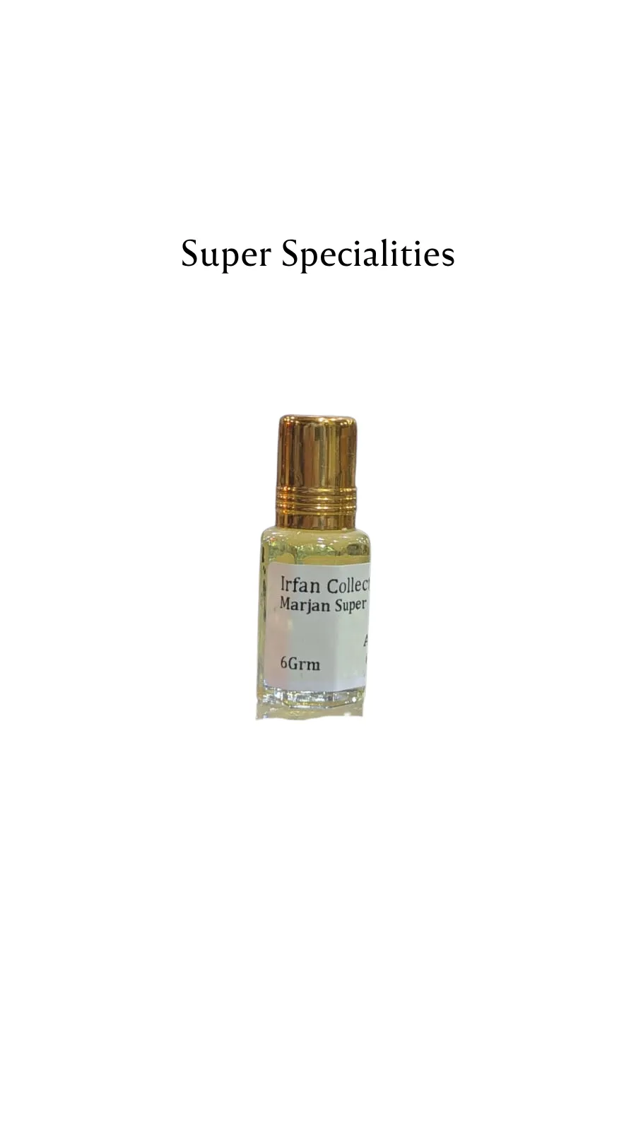 Concentrated Perfume Oil Attar Marjan Super Specialities Alkhaleej 6ML