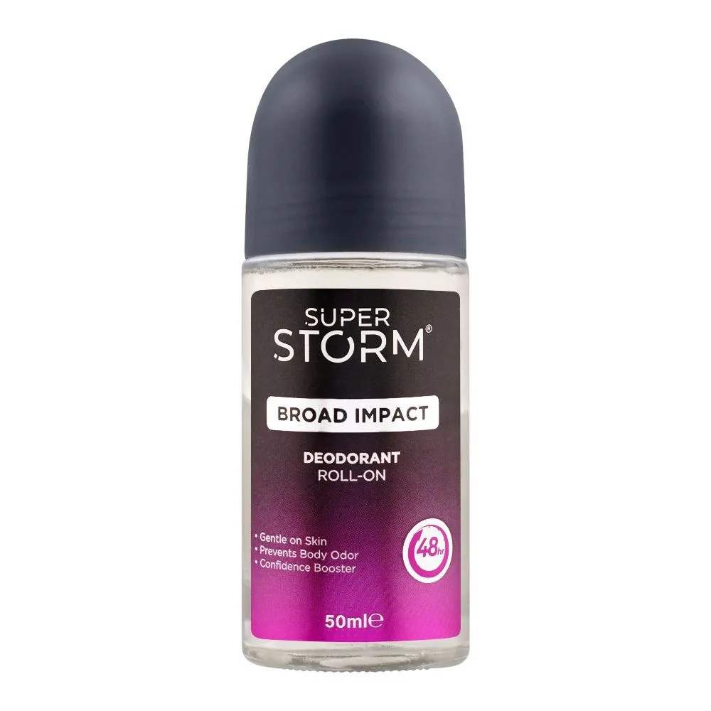 Super Storm Deodorant Roll On Broad Impact 50ML