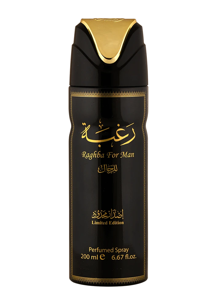 Lattafa Deodorant Body Spray Raghba Man 200ML