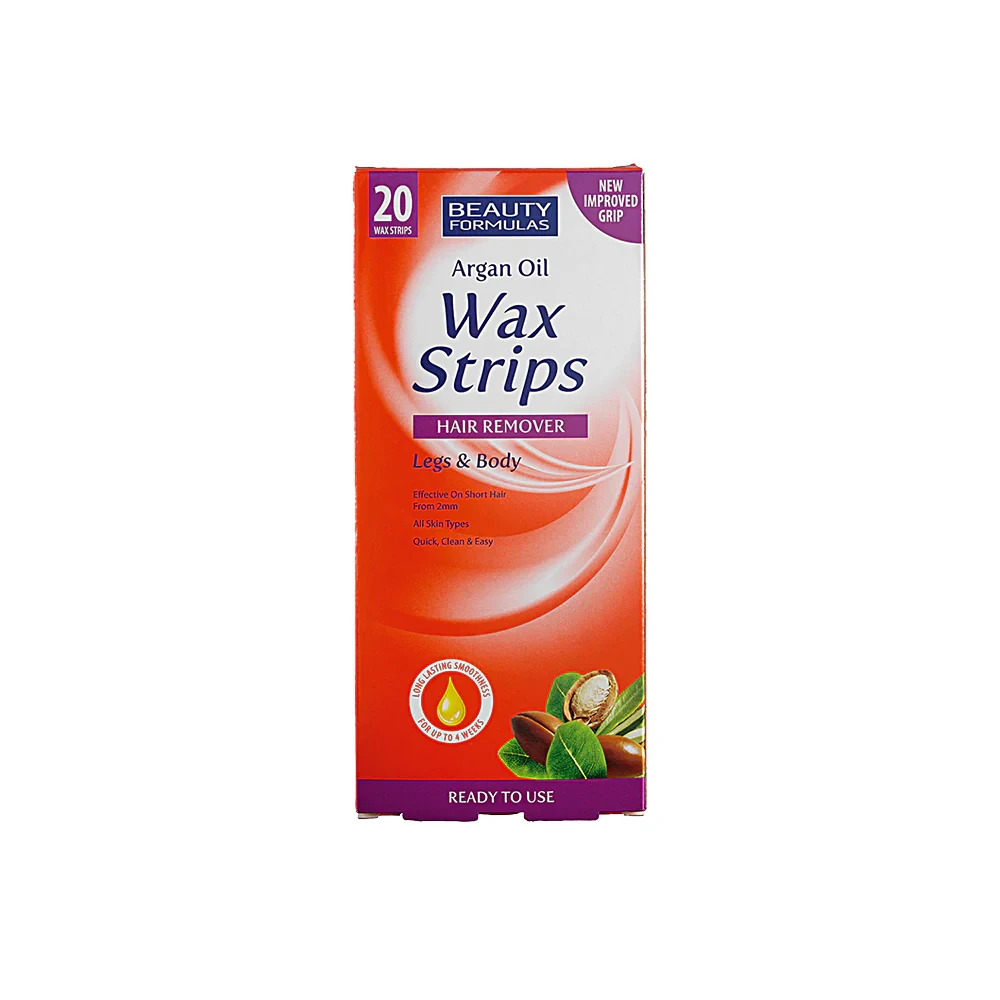 Beauty Formula Wax Strips 20P Argan Oil