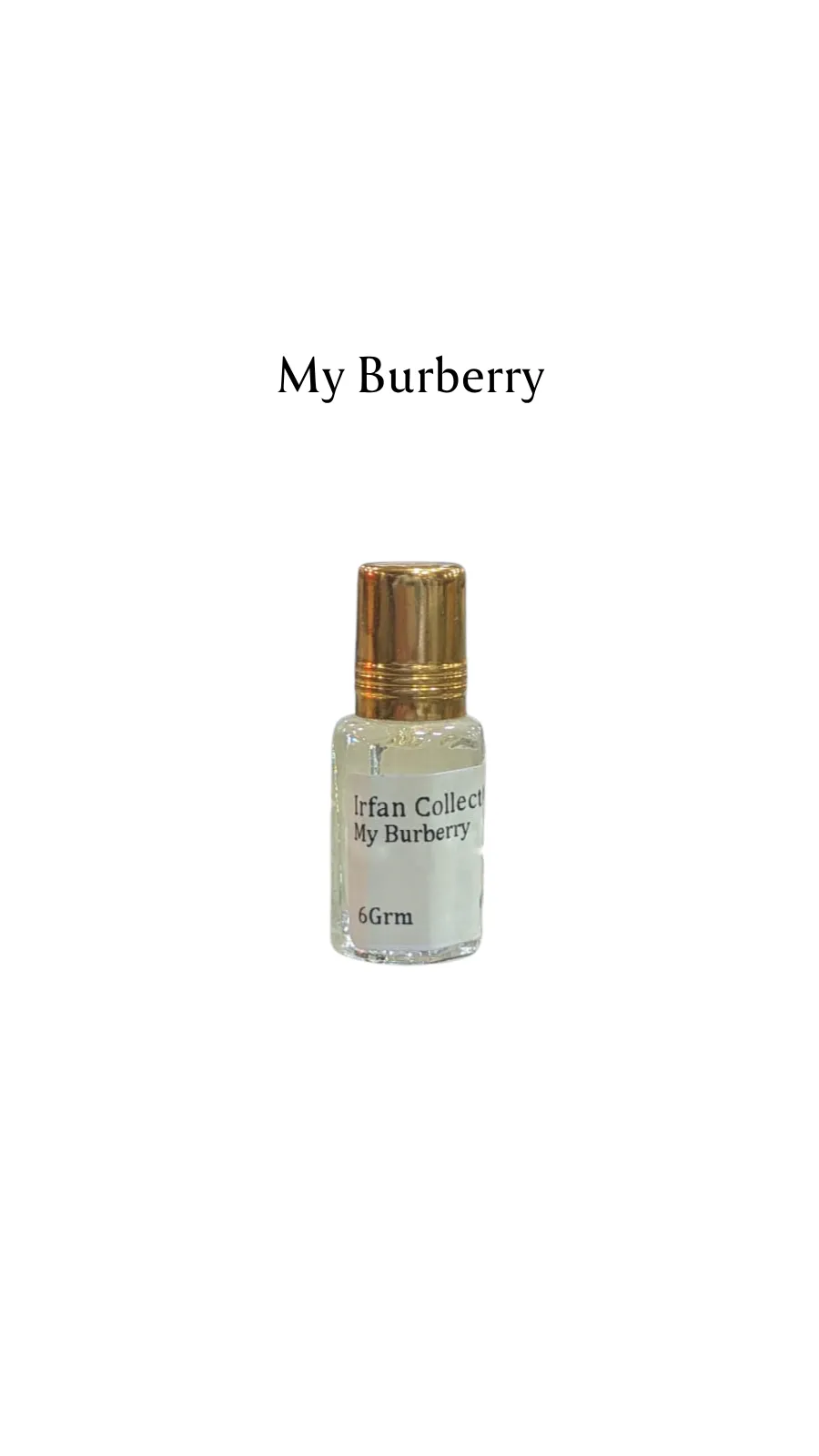 Concentrated Perfume Oil Attar My Burberry French Burberry Expressions 6ML