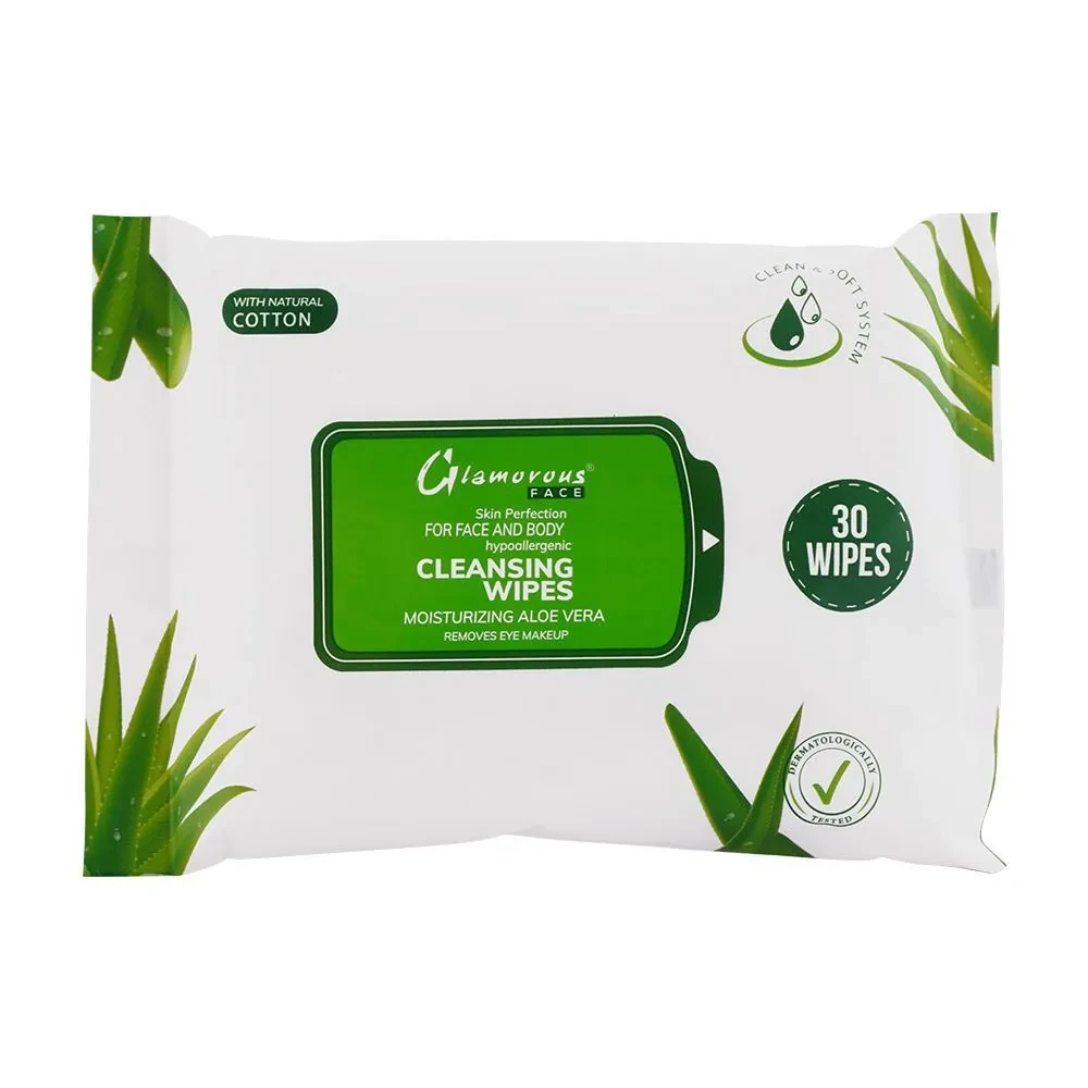 Glamorous Face Cleansing Wipes 30S 1048 B Aloe Vera