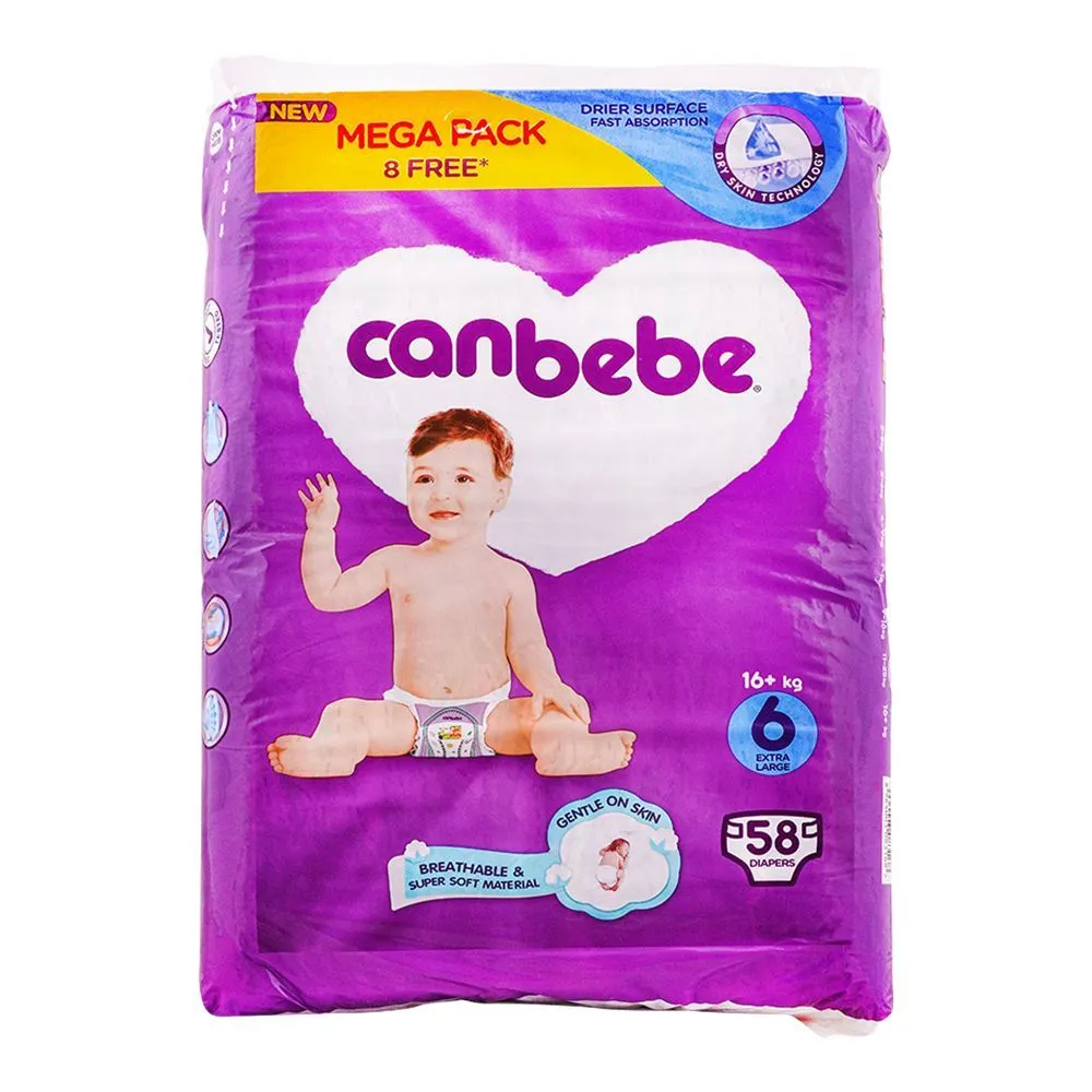 Canbebe Baby Diapers 6 XXL 58P