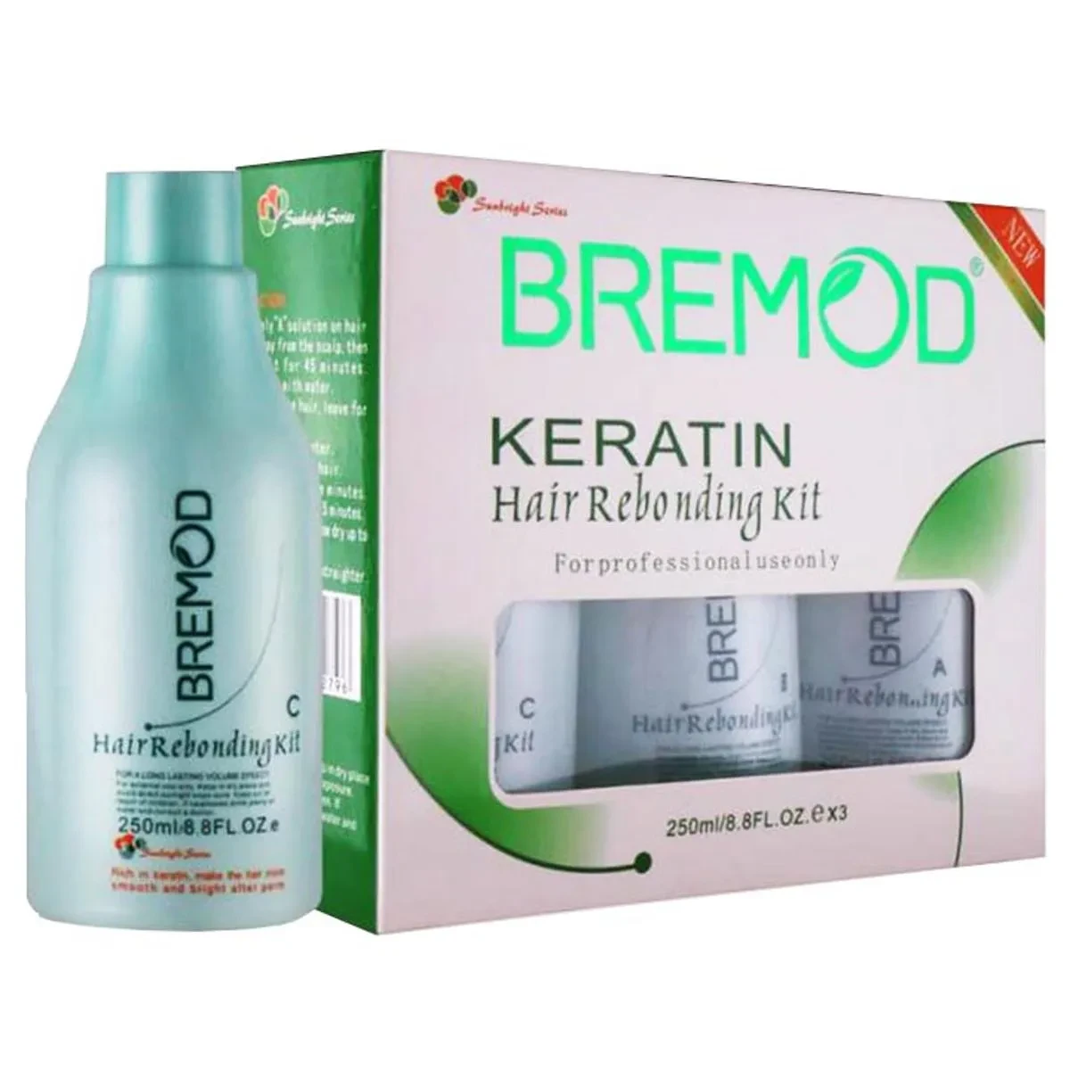 Bremod Keratin Hair Kit Rebonding 250ML