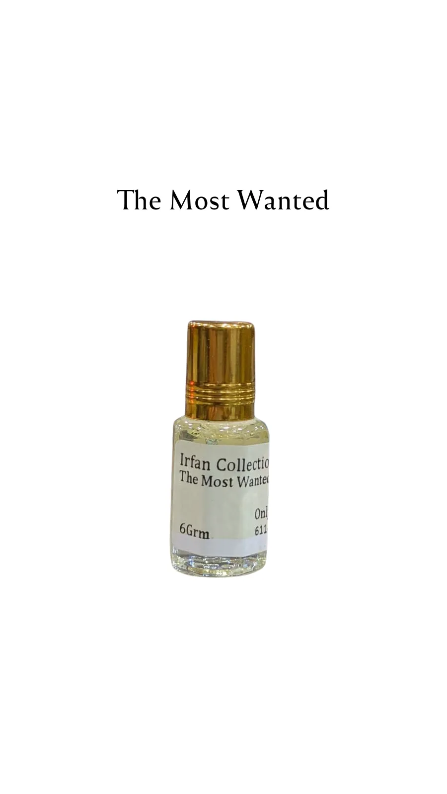 Concentrated Perfume Oil Attar The Most Wanted Azzaro French Azzaro Only-F 6ML