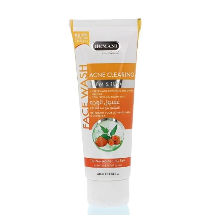 Hemani Face Wash Tube Neem Turmeric 100ML