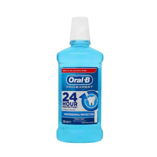 Oral-B Mouth Wash Fresh Mint 24hour Protection 500ML