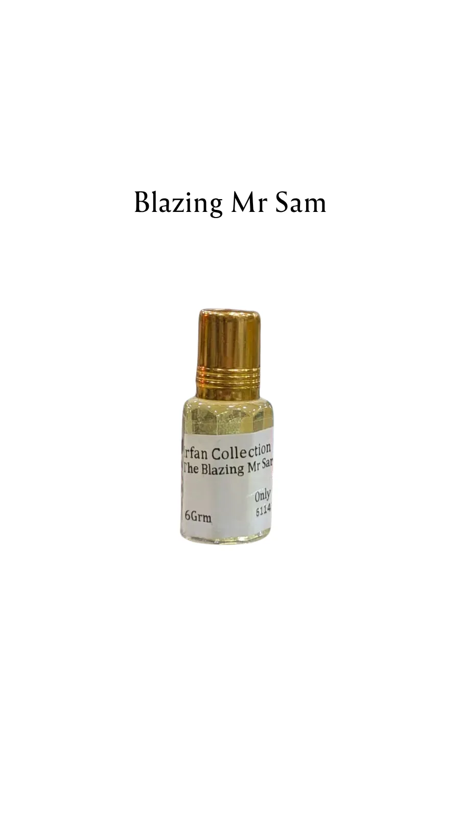 Concentrated Perfume Oil Attar The Blazing Mr Sam French Penhaligons Only-F 6ML