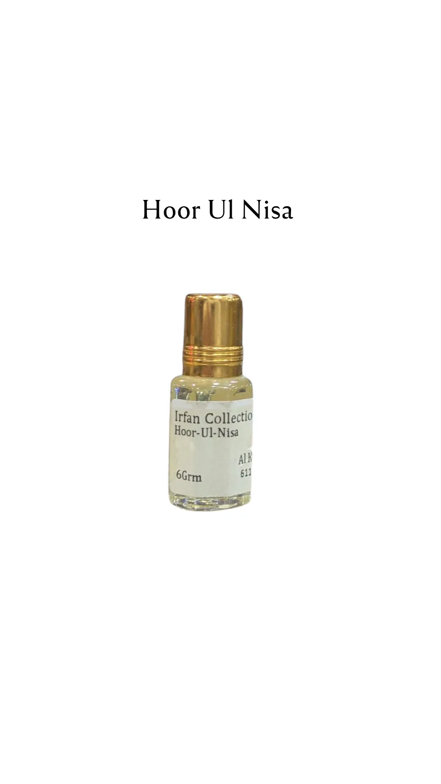 Concentrated Perfume Oil Attar Hoor Ul Nisa Specialities Alkhaleej Attars 6ML