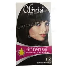 Olivia Hair Colour Intense Black 1.2