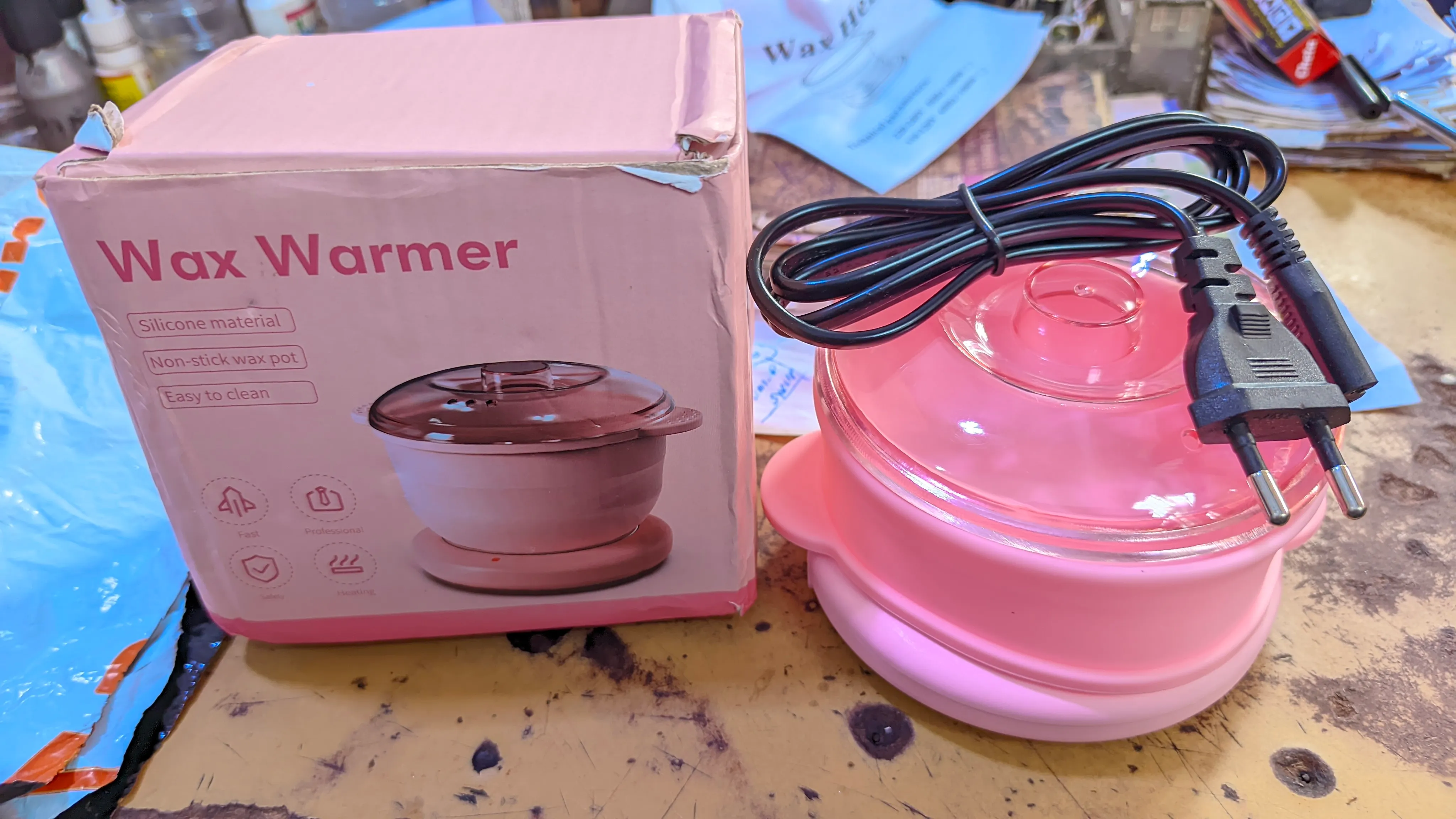 Wax Warmer Pink SIlicon Material Non Stick