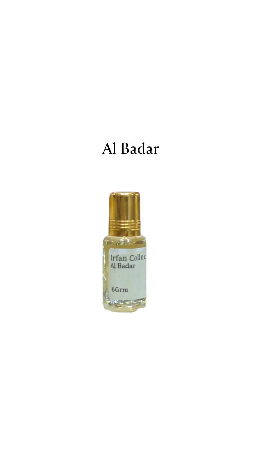 Concentrated Perfume Oil Attar Al Badar Oriental Dubai Fragrances 6ML